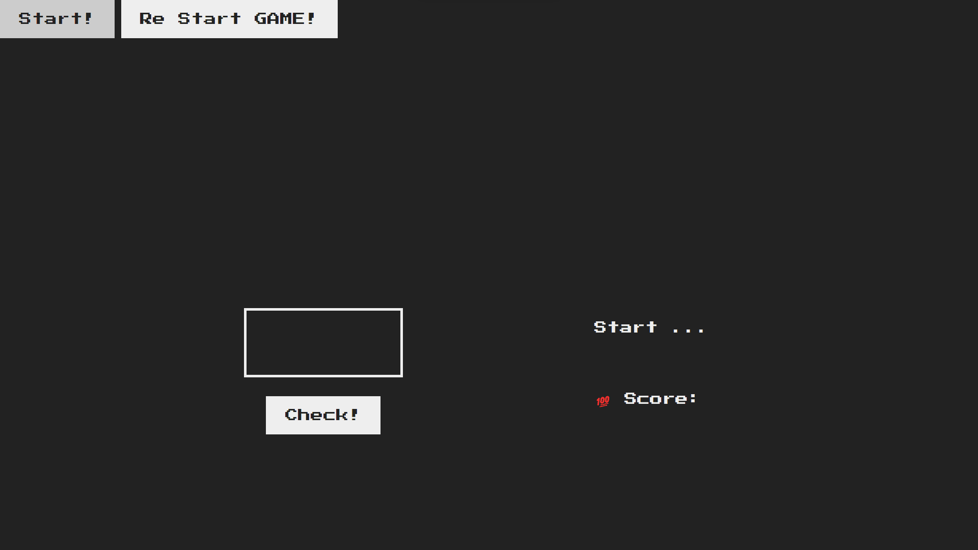 JS Maths Game